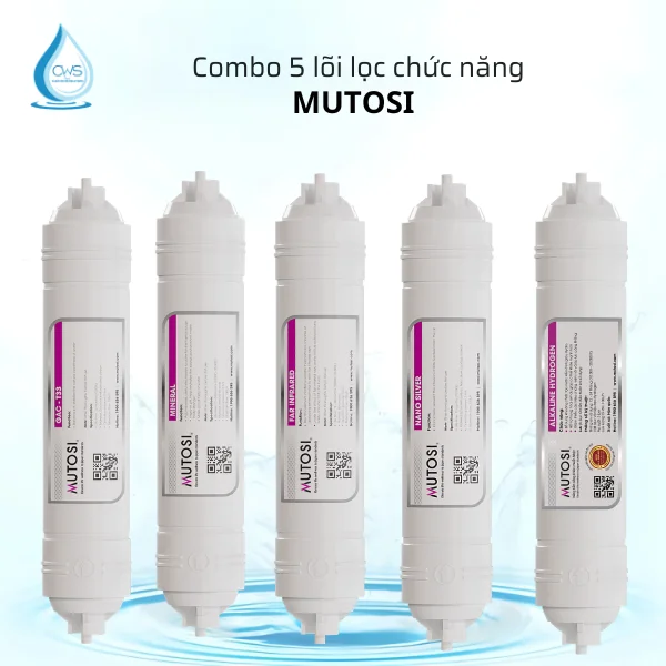 Combo 5 Lõi Lọc Chức Năng Mutosi (Lõi số 56789) Combo 5 Lõi Lọc Chức Năng Mutosi (Lõi số 56789)