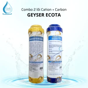 Combo lõi lọc Cation, Carbon Geyser Ecota
