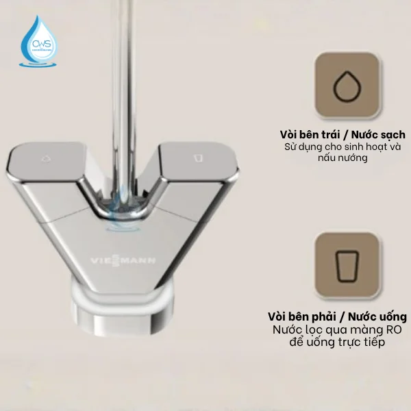Hai Chế Độ Nước Điều Chỉnh Linh Hoạt Trên Cùng Một Vòi
