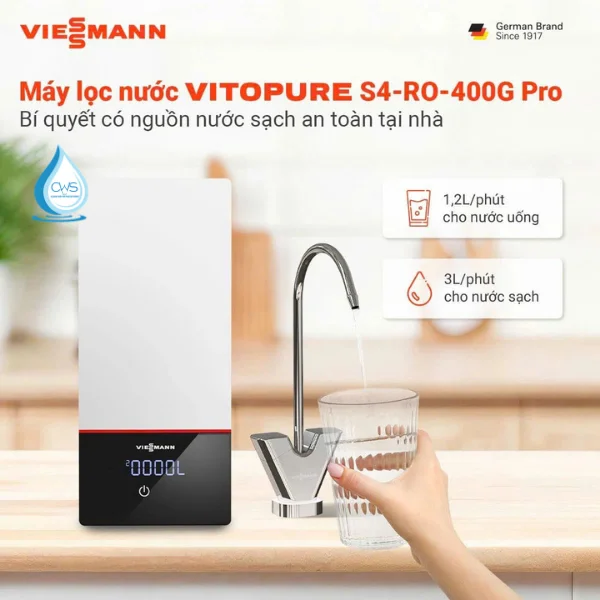 Máy Lọc Nước Vitopure S4-RO-400G Pro - Lọc Sạch Vượt Trội, Công Nghệ Chuẩn Đức