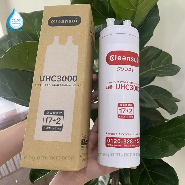 Hình ảnh thực tế lõi lọc Mitsubisshi Cleansui UHC3000 tại Clean Water Solutions
