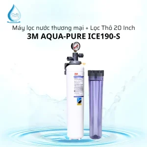Máy Lọc Nước Thương Mại 3M Aqua-Pure ICE190S Kèm Lọc Thô 20 Inch