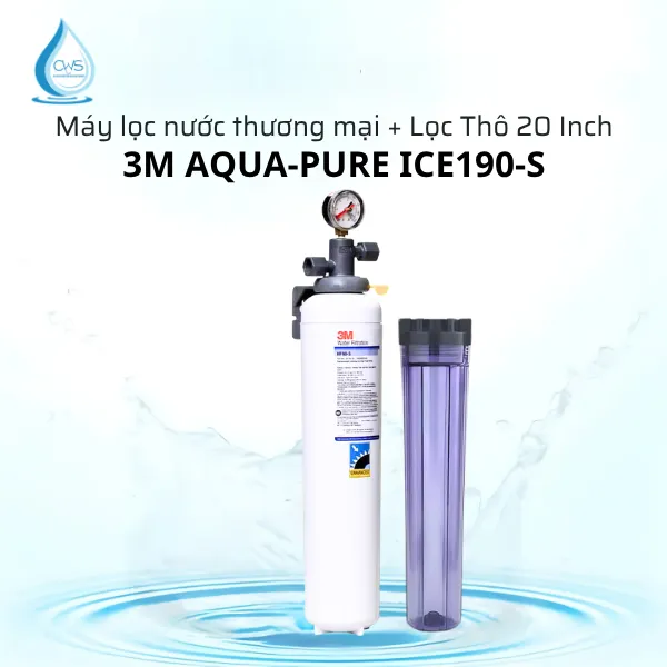 Máy Lọc Nước Thương Mại 3M Aqua-Pure ICE190S Kèm Lọc Thô 20 Inch Máy Lọc Nước Thương Mại 3M Aqua-Pure ICE190S Kèm Lọc Thô 20 Inch