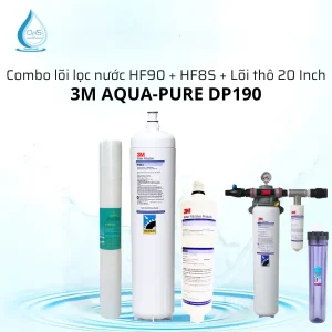 Combo Lõi Lọc Nước 3M Aqua-Pure DP190 - HF90 + HF8S + Lõi Thô 20 Inch
