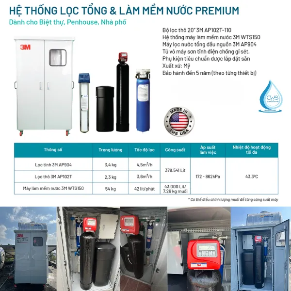 Cấu Tạo Của Hệ Thống Lọc Tổng 3M Aqua-Pure Full Set Bao Gồm Các Thiết Bị Nào