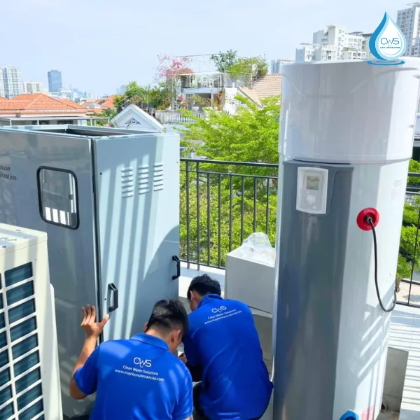 Lắp Đặt Thực Tế Hệ Thống Lọc Tổng 3M Aqua-Pure Tại Nhà Khách