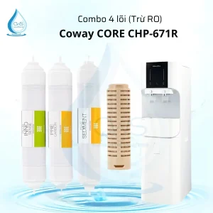 Combo 4 lõi Coway CORE CHP-671R - Trừ RO
