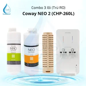 Combo 3 lõi Coway NEO 2 (CHP-260L) - Trừ RO