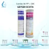 Bộ Lõi Lọc 123 Geyser Nhập Khẩu Chính Hãng - Combo lõi PP + CBC