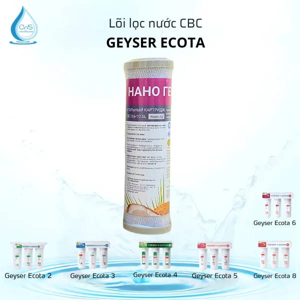 Lõi lọc nước CBC Geyser Ecota Lõi lọc nước CBC Geyser Ecota