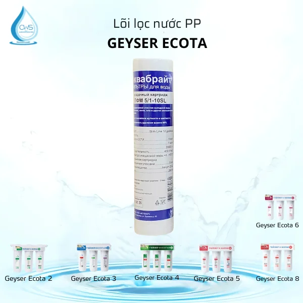 Lõi lọc nước PP Geyser Ecota Lõi lọc nước PP Geyser Ecota