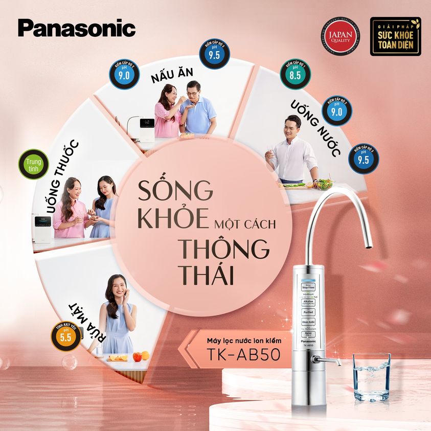 Máy lọc nước ion kiềm Panasonic TK-AB50-ZEX có giá giảm sốc chỉ còn 44.900.000đ