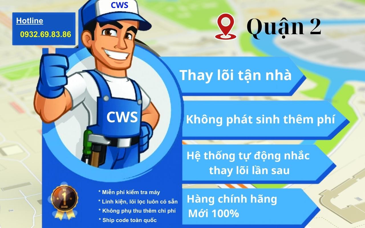 Dịch vụ thay lõi máy lọc nước uy tín quận 2