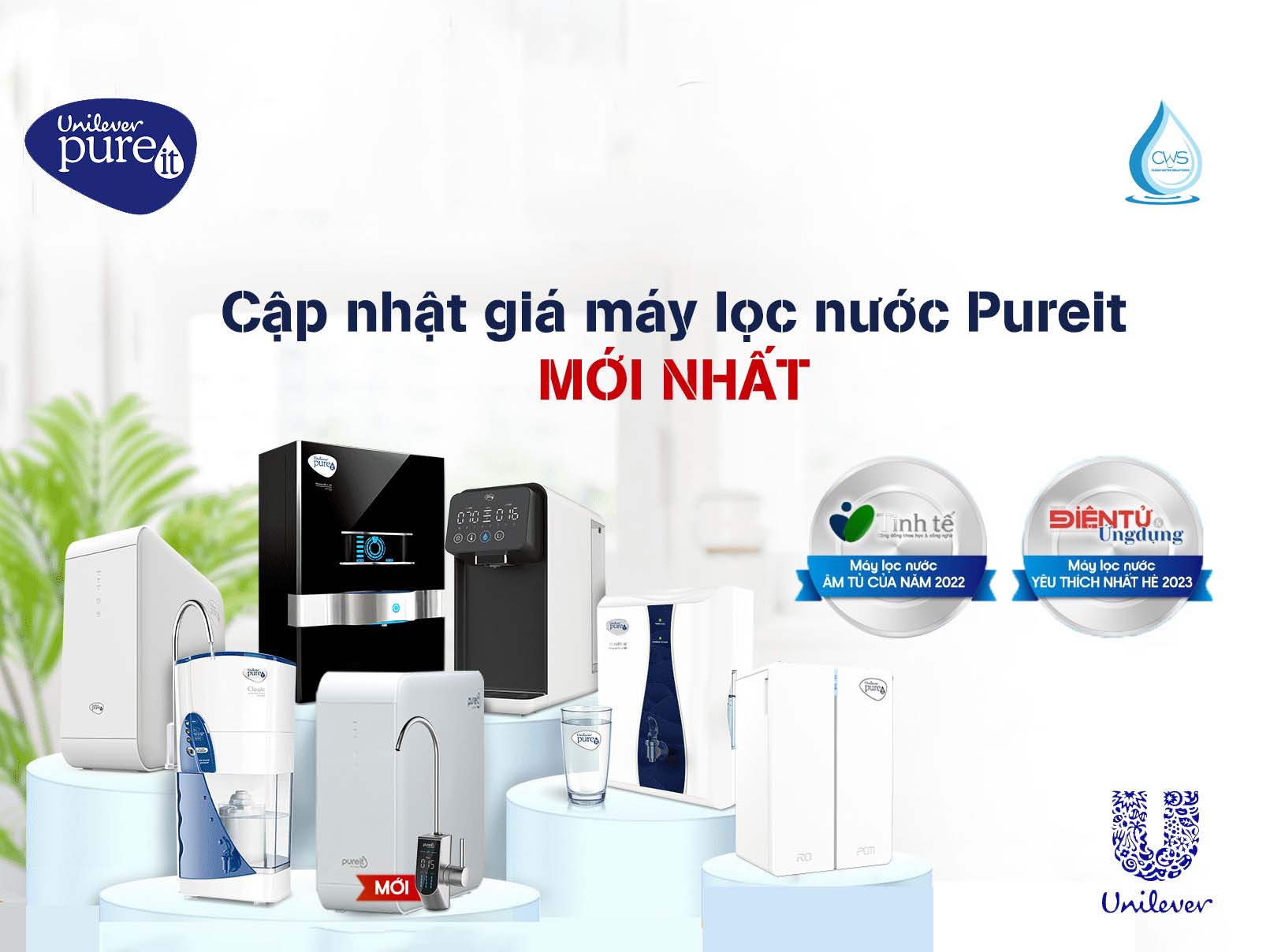 Cập nhật giá máy lọc nước Pureit của tập đoàn Unilever mới nhất