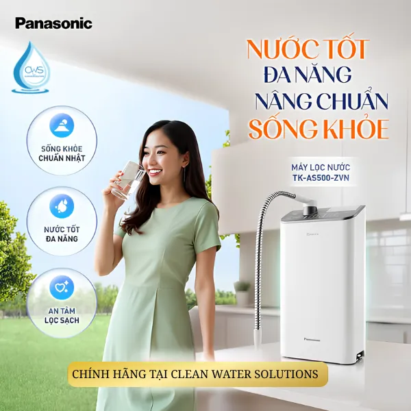 Máy Lọc Nước Ion Kiềm Panasonic TK-AS500 Chính Hãng Tại CWS