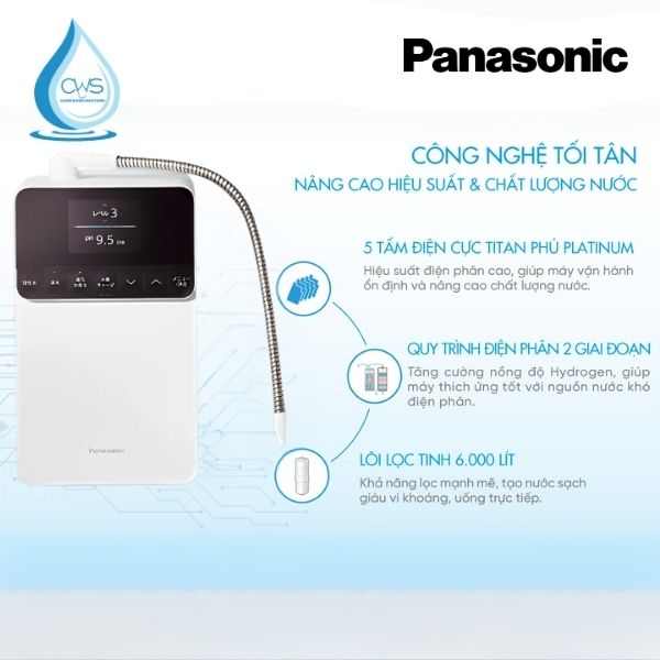 Máy lọc nước Panasonic được tích hợp nhiều tính năng thông minh