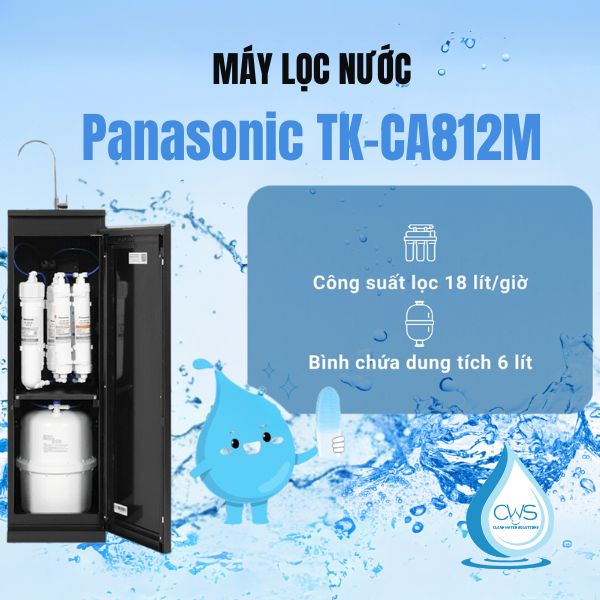 Máy lọc nước Panasonic TK-CA812M tích hợp công nghệ lọc Nano hiện đại