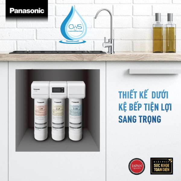 Máy lọc nước Panasonic TK-CB430 được trang bị công nghệ sợi rỗng siêu mịn và than hoạt tính