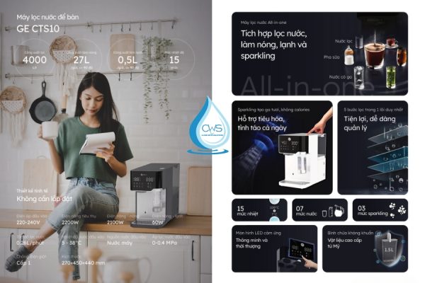 Máy lọc nước để bàn GE CTS10