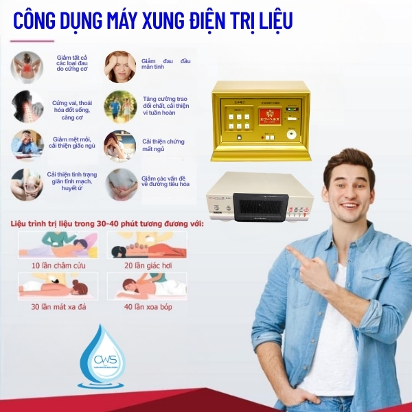 Công dụng Máy xung điện trị liệu