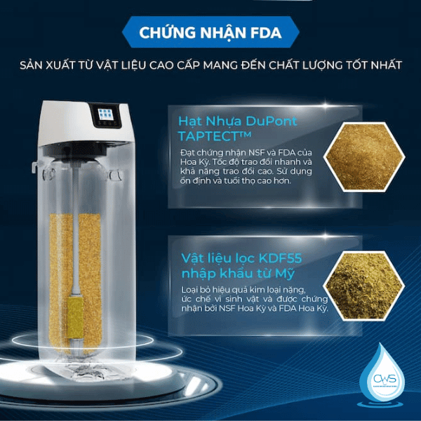 Chất liệu lọc vượt trội trên thiết bị làm mềm nước trung tâm (GTEC-30A01-G)