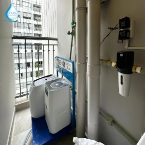 Hệ thống lọc tổng GE WH15A hoạt động thực tế tại chung cư