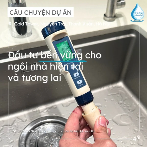 Hệ thống lọc tổng GE WH30A Bảo Vệ Sức Khỏe và Chất Lượng Cuộc Sống