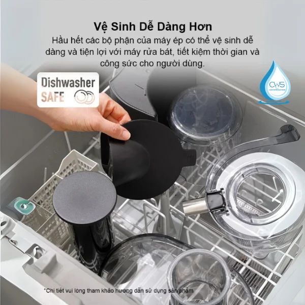 Máy Ép Trái Cây Panasonic MJ-CB800SRA Tháo Lắp Tiện Lợi, Dễ Dàng Vệ Sinh