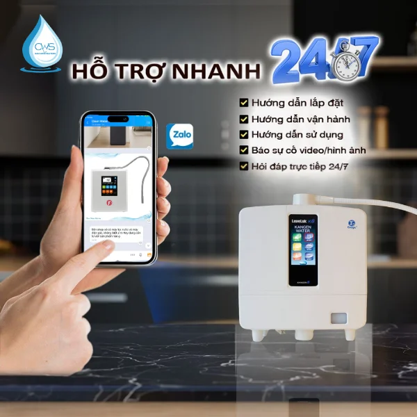 Máy điện giải ion kiềm có nguồn gốc xuất xứ rõ ràng, đầy đủ giấy tờ