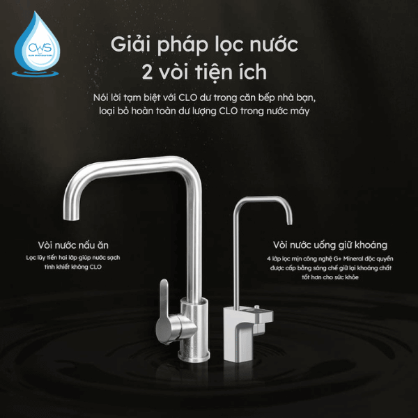 Thiết Kế 2 Vòi Lấy Nước Tiện Lợi