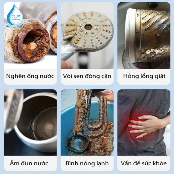 Ảnh Hưởng Nước Nhiễm Kim Loại Nặng Đến Thiết Bị Gia Đình