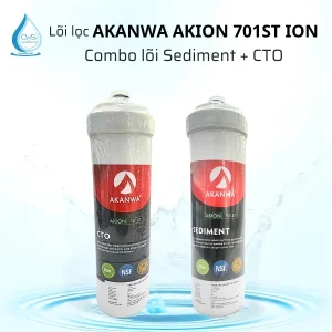 Bộ Lõi Lọc AKANWA AKION 701ST iON - Combo Sediment + CTO