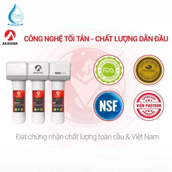 Bộ lõi lọc AKANWA AKION 701ST iON - Công Nghệ Xử Lý Nước Nhật Bản Hàng Đầu
