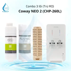 Combo 3 lõi Coway NEO 2 (CHP-260L) - Trừ RO