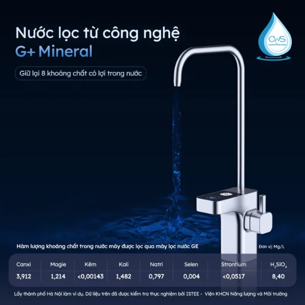 Công Nghệ G+ Mineral Giữ Lại Và Bổ Sung Thêm Các Khoáng Chất Thiết Yếu
