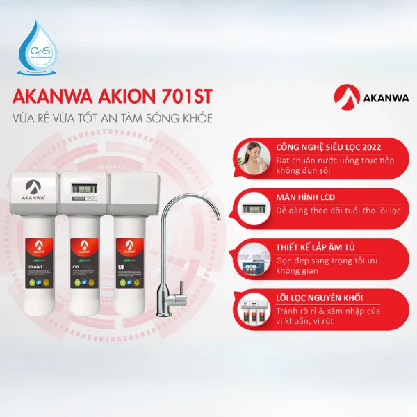Tầm Quan Trọng Của Việc Thay Thế Bộ Lõi Lọc AKANWA AKION 701ST iON Đúng Thời Hạn