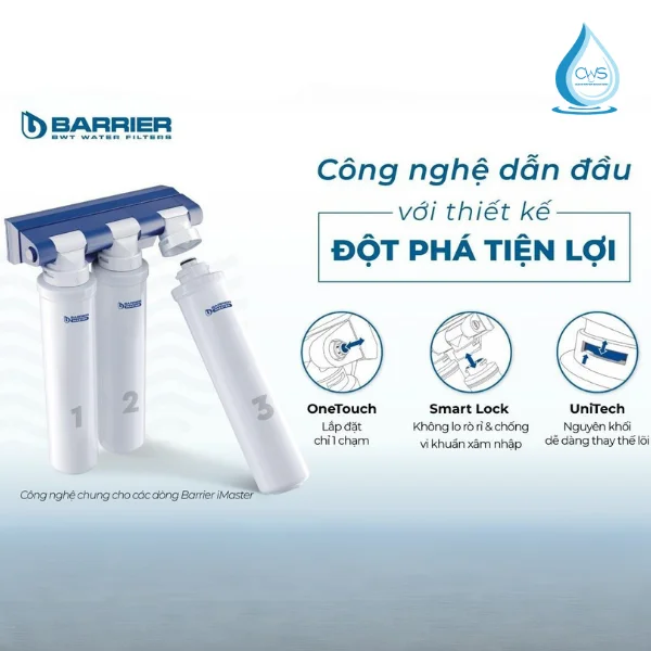 Bộ Lõi Lọc BWT Barrier iMaster Ion M - Công Nghệ Dẫn Đầu. Thiết Kế Đột Phá