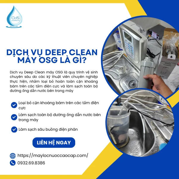 Dịch Vụ Deep Clean Máy OSG Là Gì