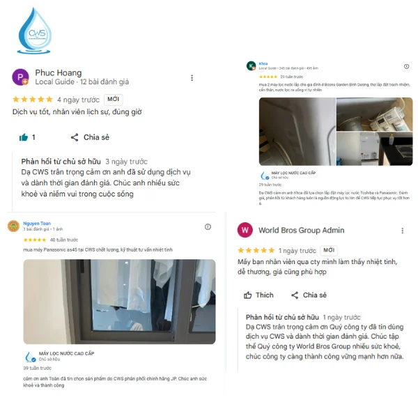 Feedback từ khách hàng đã sử dụng dịch vụ
