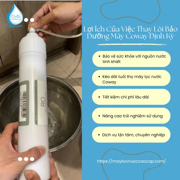Lợi Ích Của Việc Thay Lõi Bảo Dưỡng Máy Coway Định Kỳ