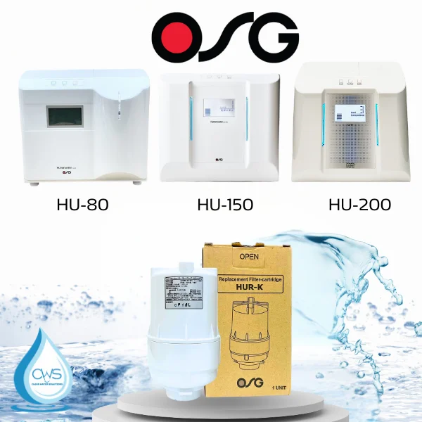 Lõi lọc OSG HUR-K tương thích với các dòng máy OSG HU-80, HU-150, HU-200