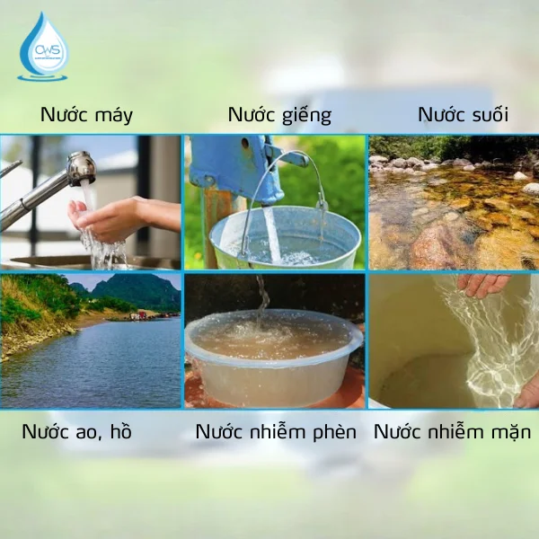 Nguồn nước đầu vào có nhiều cặn bẩn, tạp chất
