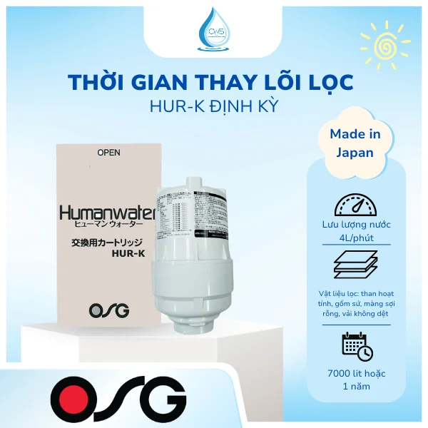 Thời gian thay lõi lọc HUR-K