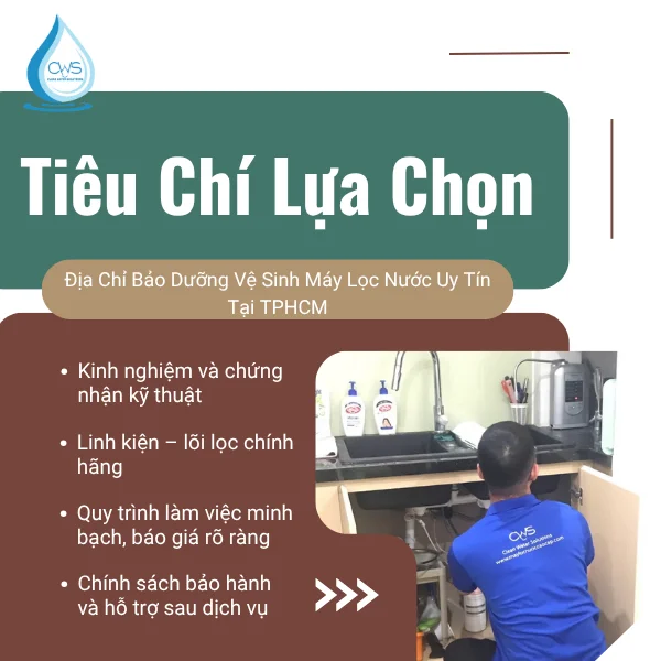 Tiêu Chí Lựa Chọn Địa Chỉ Bảo Dưỡng Sửa Chữa Máy Lọc Nước Uy Tín Tại TPHCM