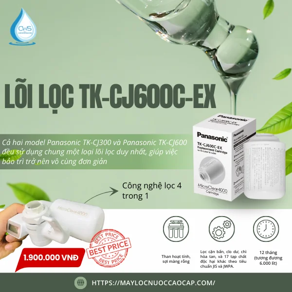 Bảng giá lõi lọc Panasonic TK-CJ600C-EX
