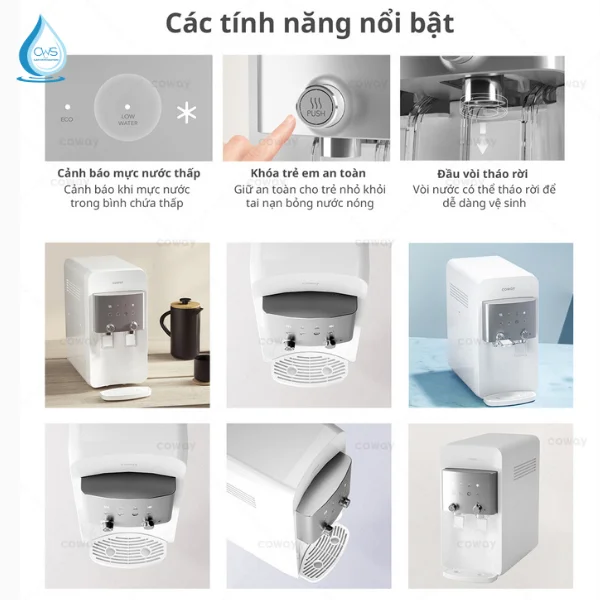Các tính năng nổi bật trên máy lọc nước Coway NEO Plus CHP-264L
