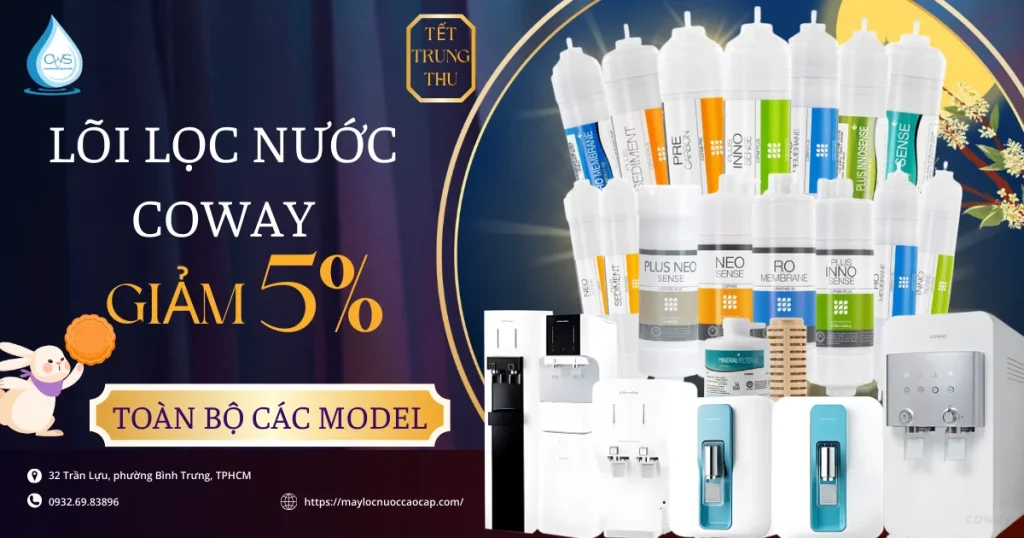 Giá Lõi Lọc Nước Coway - Giảm Giá “Khủng” Trung Thu 2025