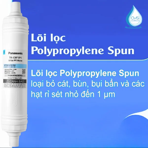 Lõi lọc Panasonic TK-C8F1P1-VN - Lõi lọc PP 1 Micron