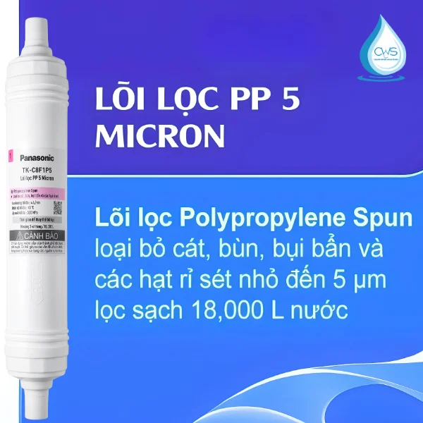 Lõi lọc Panasonic TK-C8F1P5-VN - Lõi PP 5 Micron