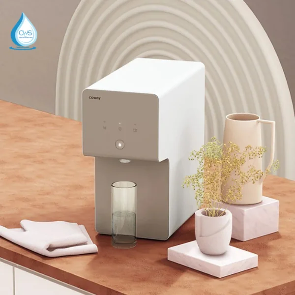 Máy lọc nước Coway sở hữu thiết kế nhỏ gọn, tiện lợi